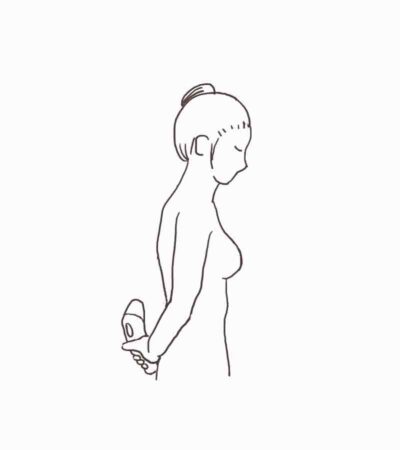 ケノン　背中　一人　当て方　下から